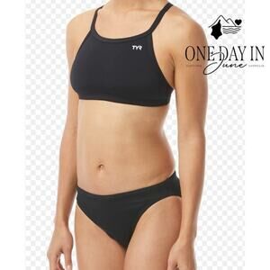TYR Durafast Crop Training Bikini Swimsuit Size M